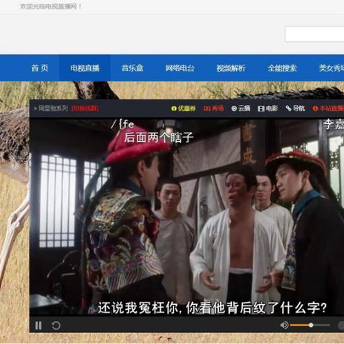 电视直播源码2.0 全站HTML文件+集电视直播电影音乐于一体的在线直播软件